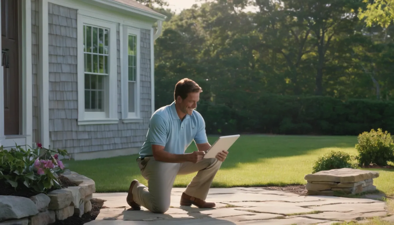 A friendly pest control provider talking with a homeowner at the front door in Albany